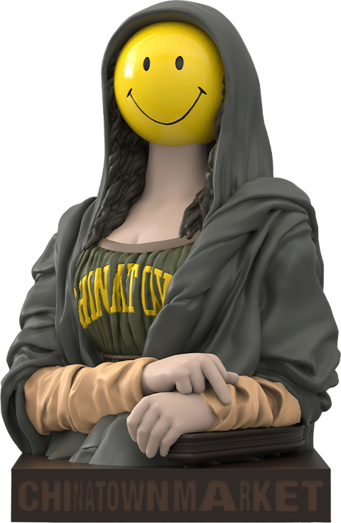 The Chinatown Market Smiley Mona Lisa - LIMITED EDITION – Mighty Jaxx – ActionFigure Brasil