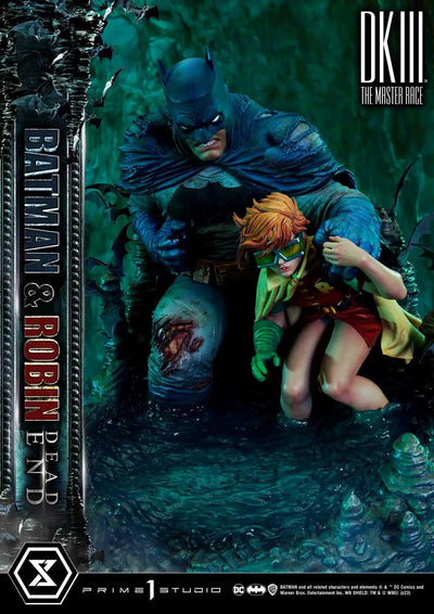 The Dark Knight III: The Master Race - Batman - Robin (Carrie Kelley) - Ultimate Premium Masterline  UPMDC-05 - Dead End - 1/4 (Prime 1 Studio)ㅤ – Prime 1 Studio – ActionFigure Brasil — iluminação de estúdio