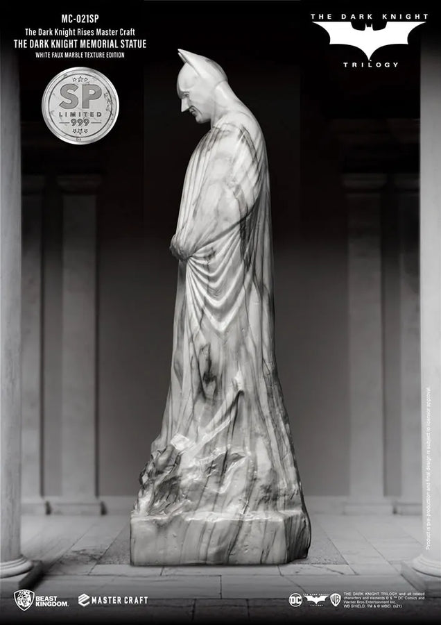 The Dark Knight Memorial (White Faux Marble Texture Edition) - LIMITED EDITION: 999 – Beast Kingdom – ActionFigure Brasil