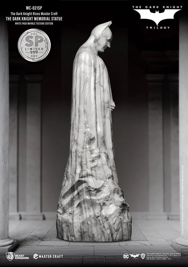 The Dark Knight Memorial (White Faux Marble Texture Edition) - LIMITED EDITION: 999 – Beast Kingdom – ActionFigure Brasil