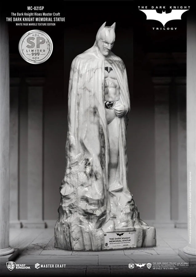 The Dark Knight Memorial (White Faux Marble Texture Edition) - LIMITED EDITION: 999 – Beast Kingdom – ActionFigure Brasil