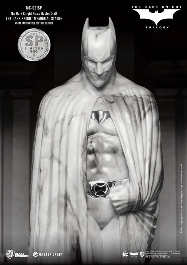 The Dark Knight Memorial (White Faux Marble Texture Edition) - LIMITED EDITION: 999 – Beast Kingdom – ActionFigure Brasil