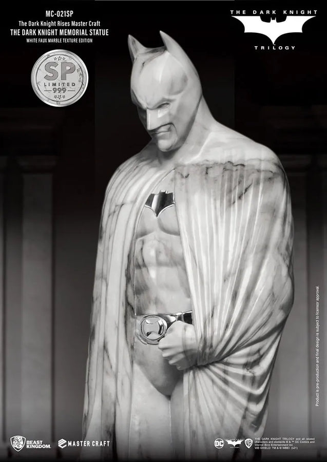 The Dark Knight Memorial (White Faux Marble Texture Edition) - LIMITED EDITION: 999 – Beast Kingdom – ActionFigure Brasil
