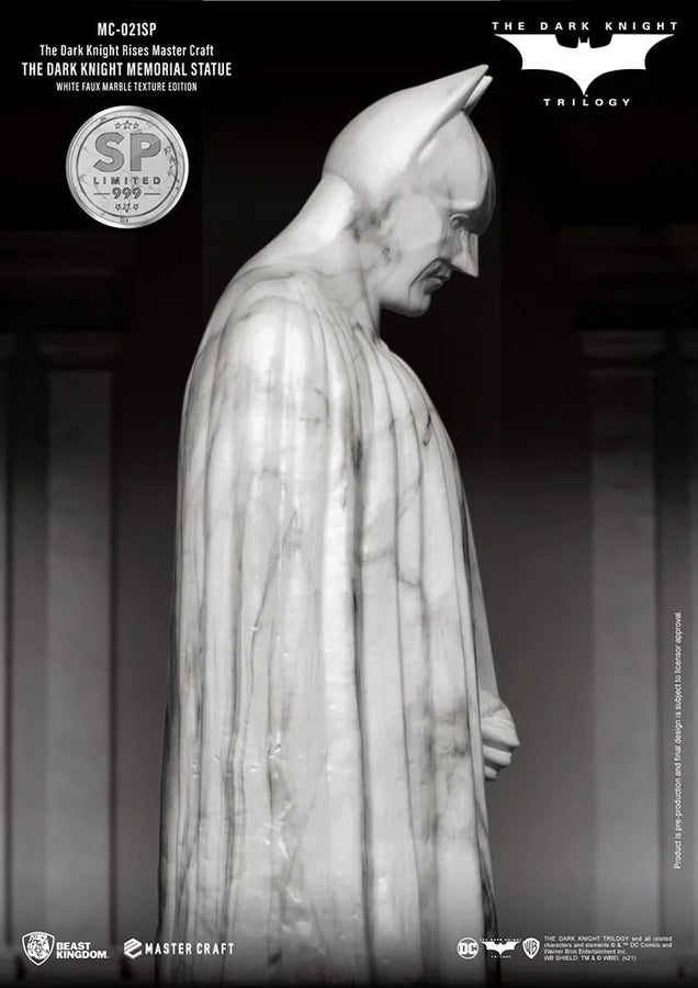 The Dark Knight Memorial (White Faux Marble Texture Edition) - LIMITED EDITION: 999 – Beast Kingdom – ActionFigure Brasil