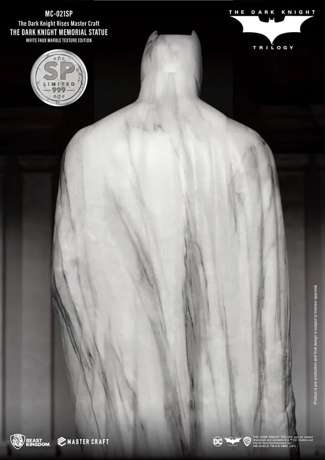 The Dark Knight Memorial (White Faux Marble Texture Edition) - LIMITED EDITION: 999 – Beast Kingdom – ActionFigure Brasil