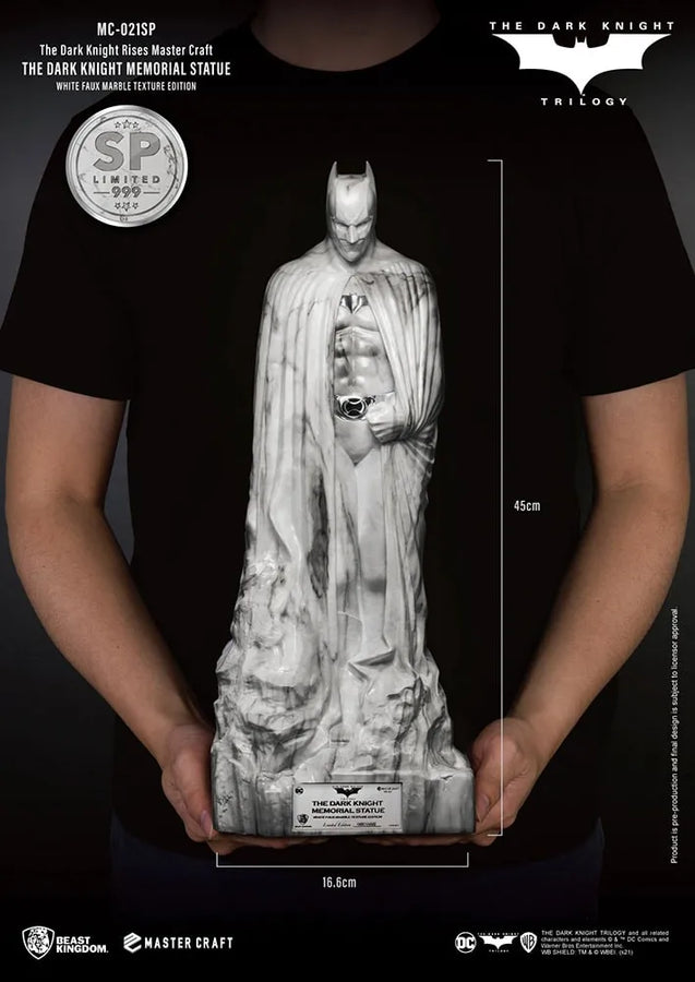 The Dark Knight Memorial (White Faux Marble Texture Edition) - LIMITED EDITION: 999 – Beast Kingdom – ActionFigure Brasil