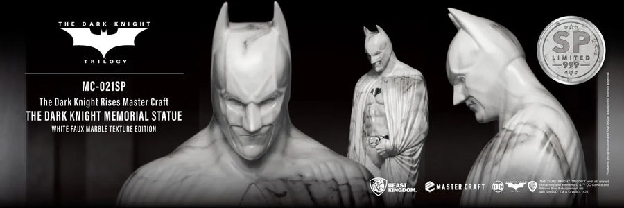 The Dark Knight Memorial (White Faux Marble Texture Edition) - LIMITED EDITION: 999 – Beast Kingdom – ActionFigure Brasil