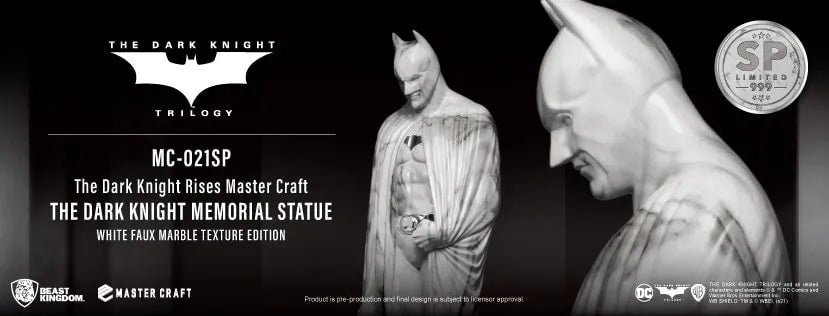 The Dark Knight Memorial (White Faux Marble Texture Edition) - LIMITED EDITION: 999 – Beast Kingdom – ActionFigure Brasil
