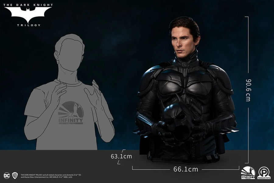 The Dark Knight Trilogy Batman - LIMITED EDITION: 500 – Infinity Studio X Penguin Toys – ActionFigure Brasil