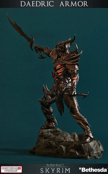 The Elder Scrolls V: Skyrim - Dark Elf Daedra Armor 1/6 Statueㅤ – Gantaku – ActionFigure Brasil — ambientada