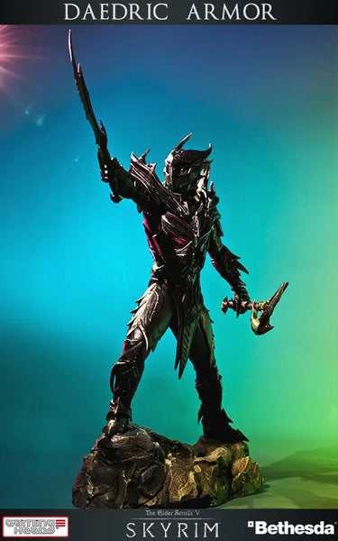 The Elder Scrolls V: Skyrim - Dark Elf Daedra Armor 1/6 Statueㅤ – Puella Magi Madoka Magica – ActionFigureBrasil — iluminação de estúdio