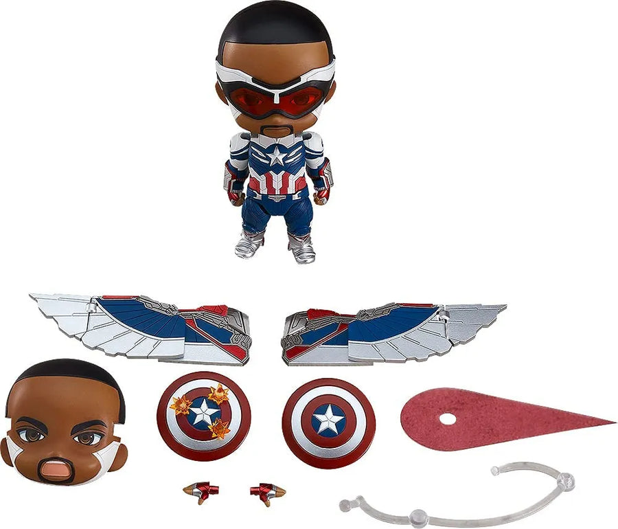 The Falcon and the Winter Soldier - Captain America Sam Wilson - Nendoroid #1618-DX (Good Smile Company)ㅤ – Good Smile Company – ActionFigure Brasil