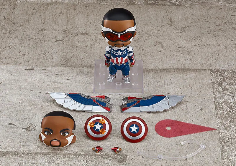 The Falcon and the Winter Soldier - Captain America Sam Wilson - Nendoroid #1618-DX (Good Smile Company)ㅤ – Good Smile Company – ActionFigure Brasil