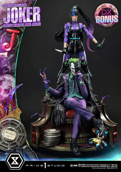 The Joker (Deluxe Bonus Version) - LIMITED EDITION: 500 (Bonus Version) – Prime 1 Studio – ActionFigure Brasil — com base expositora
