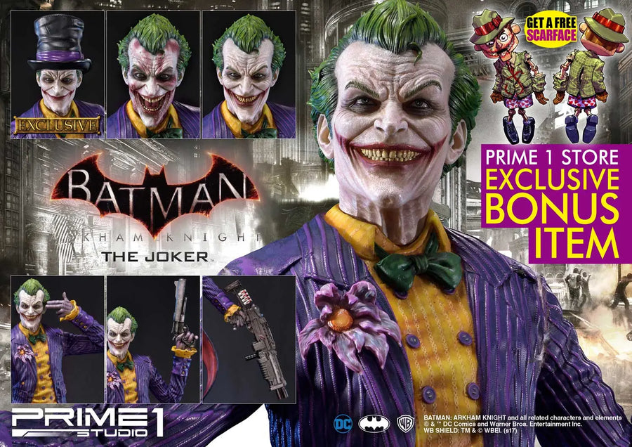 The Joker (Exclusive Version) Batman: Arkham Knight – Prime1Studio – ActionFigure Brasil