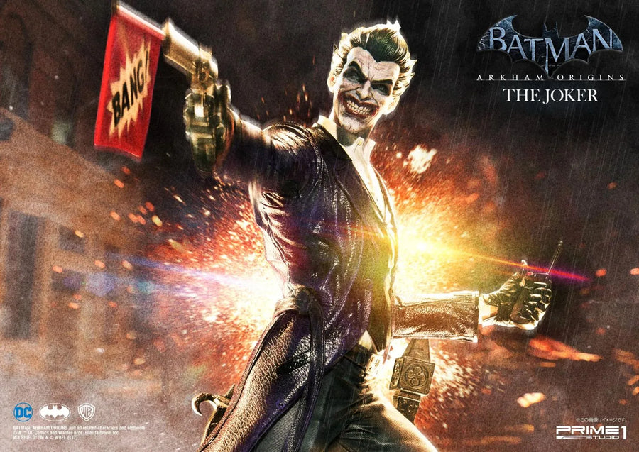 The Joker (Exclusive Version) Batman: Arkham Origins – Prime1Studio – ActionFigure Brasil
