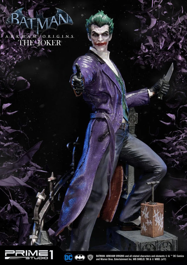 The Joker (Exclusive Version) Batman: Arkham Origins – Prime1Studio – ActionFigure Brasil