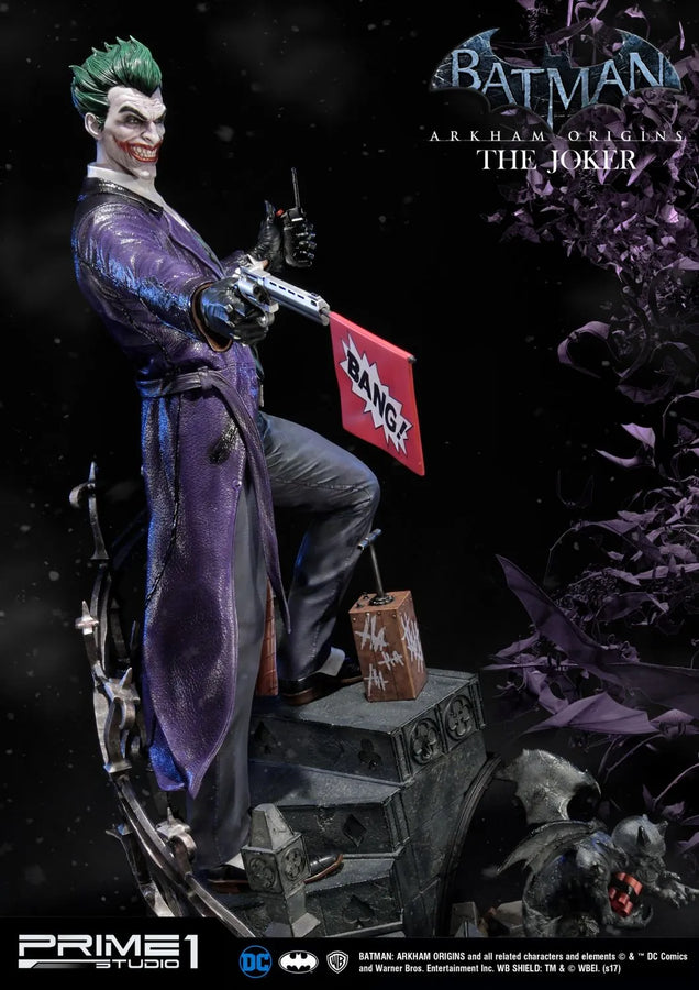 The Joker (Exclusive Version) Batman: Arkham Origins – Prime1Studio – ActionFigure Brasil