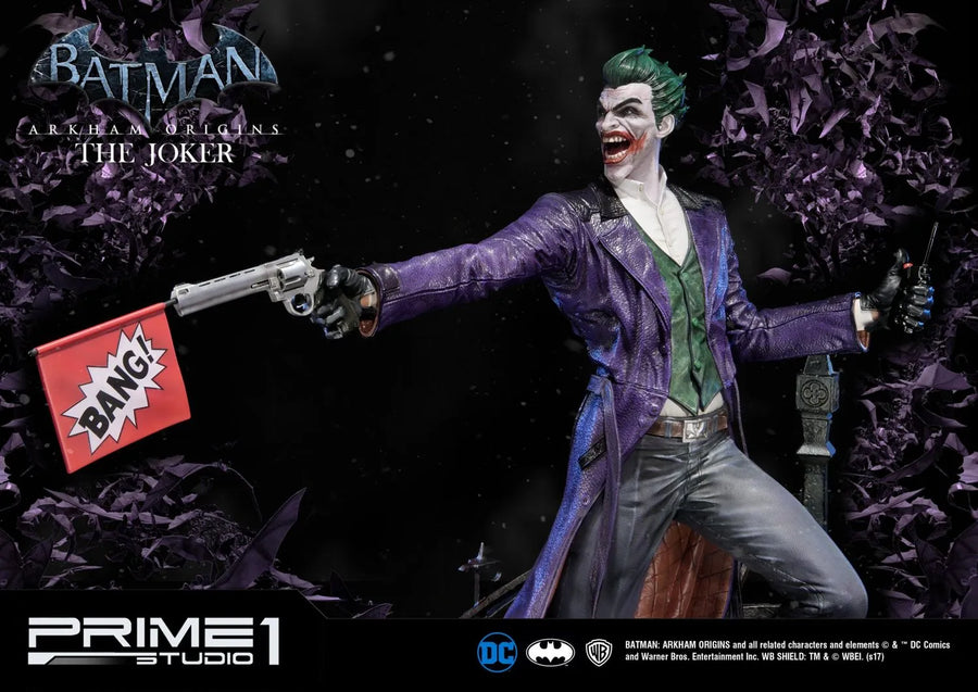 The Joker (Exclusive Version) Batman: Arkham Origins – Prime1Studio – ActionFigure Brasil