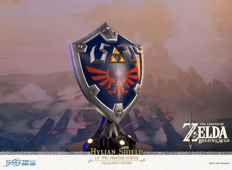 The Legend of Zelda: Breath of the Wild / Hylian Shield PVC Stand Model Collector's Editionㅤ – First 4 Figures – ActionFigureBrasil
