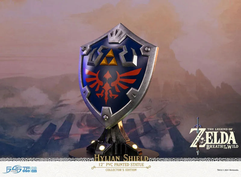 The Legend of Zelda: Breath of the Wild / Hylian Shield PVC Stand Model Collector's Editionㅤ – First 4 Figures – ActionFigureBrasil
