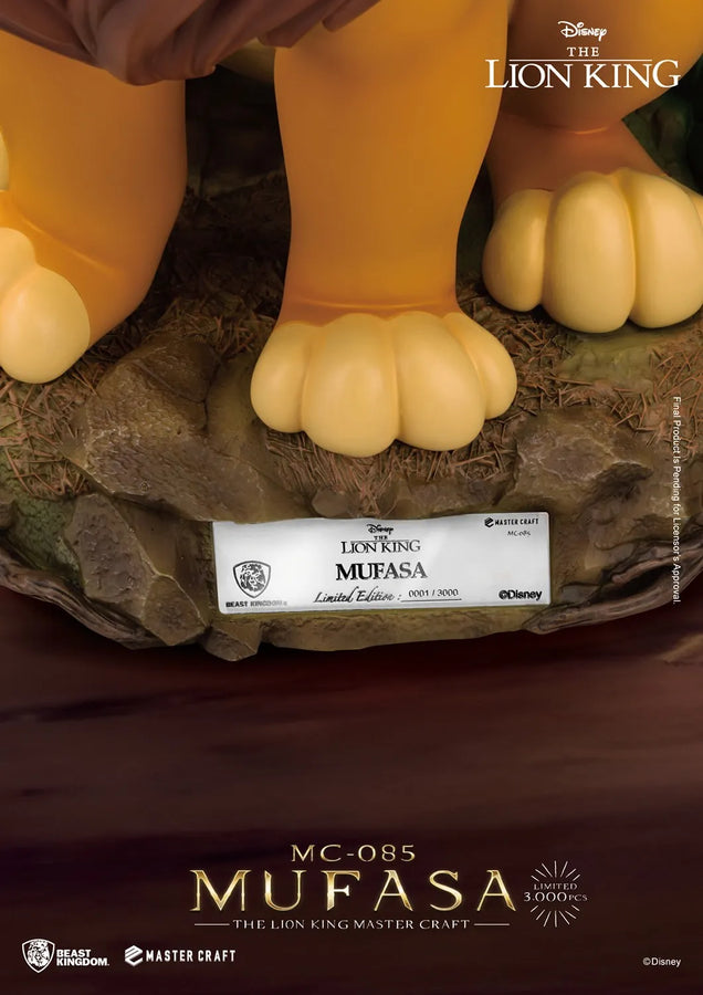 The Lion King - Mufasa - LIMITED EDITION: 3000 – Beast Kingdom – ActionFigure Brasil