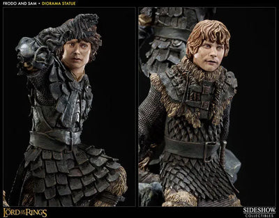 The Lord of the Rings Diorama Statue Frodo & Samwiseㅤ – Sideshow Collectibles – ActionFigureBrasil — ângulo diferente