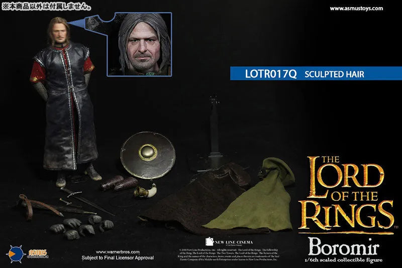 The Lord of the Rings - Heroes of the Middle-Earth: Boromir Sculpted Hair 1/6 Action Figureㅤ – Asmus Toys – ActionFigure Brasil