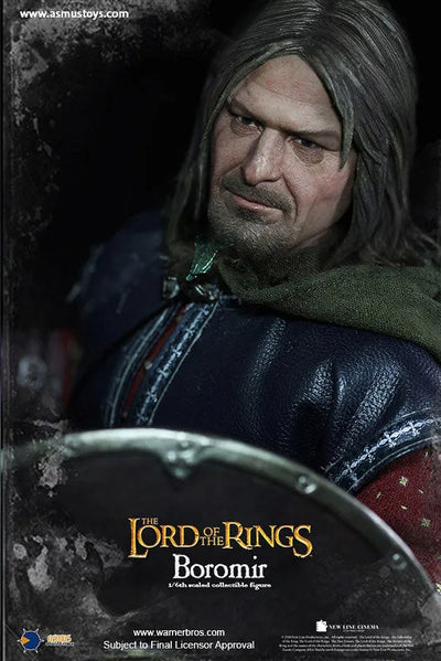 The Lord of the Rings - Heroes of the Middle-Earth: Boromir Sculpted Hair 1/6 Action Figureㅤ – Asmus Toys – ActionFigure Brasil — ângulo diferente