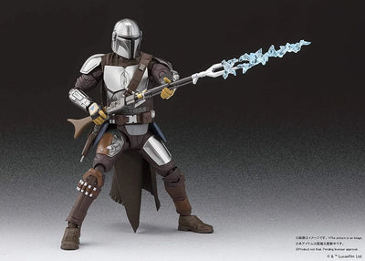 The Mandalorian - Mandalorian - S.H.Figuarts - Beskar Armor (Bandai Spirits)ㅤ – Bandai Spirits – ActionFigure Brasil — com base expositora