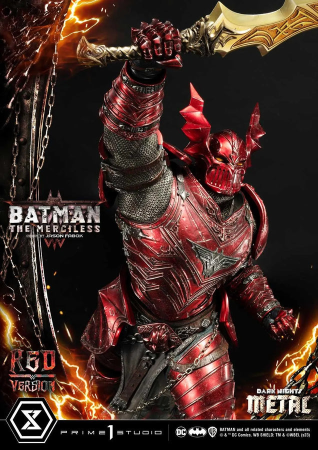 The Merciless (Red Version) Dark Nights: Metal (Comics) – Prime1Studio – ActionFigure Brasil