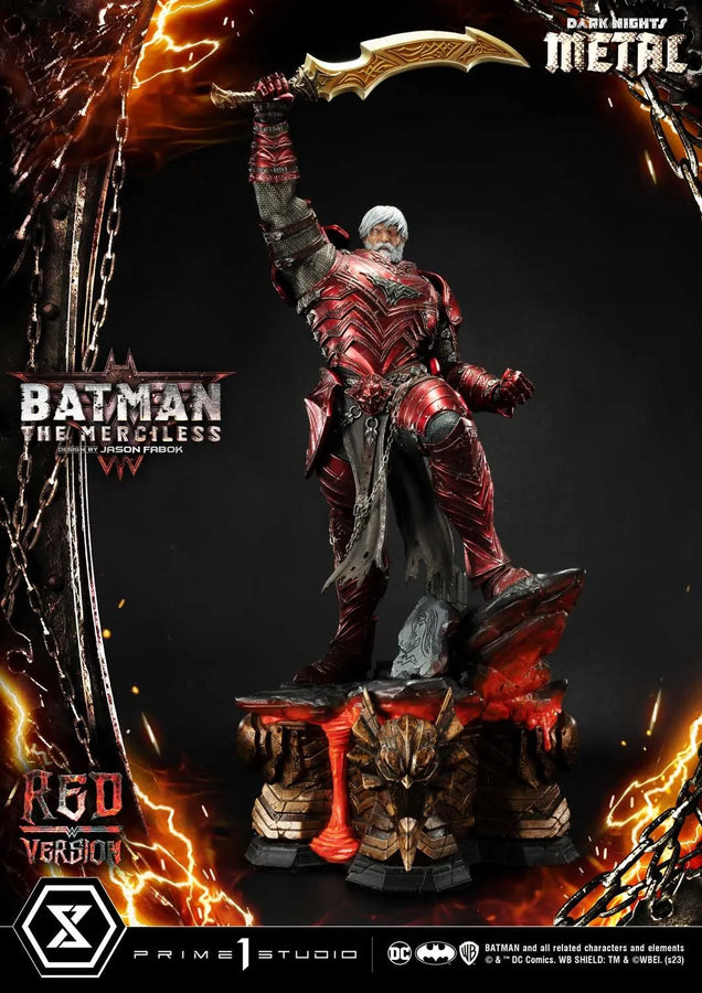 The Merciless (Red Version) Dark Nights: Metal (Comics) – Prime1Studio – ActionFigure Brasil