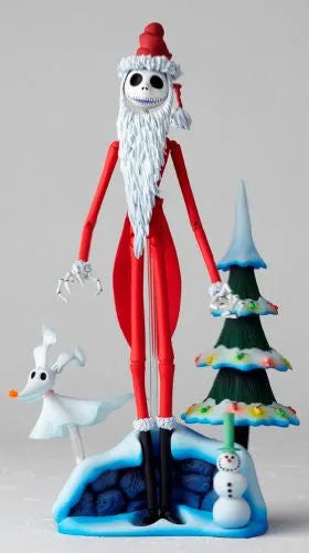 The Nightmare Before Christmas - Jack Skellington - Zero - Revoltech - Revoltech SFX #017 - Santa Ver. (Kaiyodo)ㅤ – Kaiyodo – ActionFigure Brasil