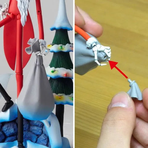 The Nightmare Before Christmas - Jack Skellington - Zero - Revoltech - Revoltech SFX #017 - Santa Ver. (Kaiyodo)ㅤ – Kaiyodo – ActionFigure Brasil