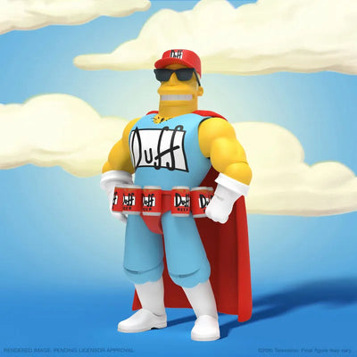 The Simpsons / Duffman Ultimate 7 Inch Action Figureㅤ – Super 7 – ActionFigure Brasil — detalhe do produto