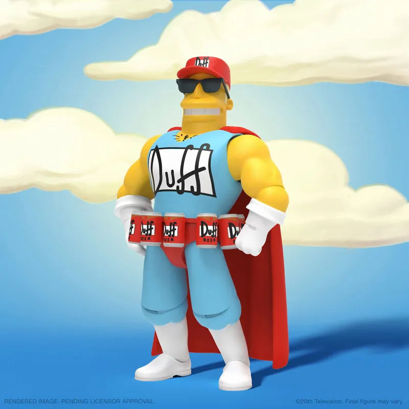 The Simpsons / Duffman Ultimate 7 Inch Action Figureㅤ – Super 7 – ActionFigure Brasil