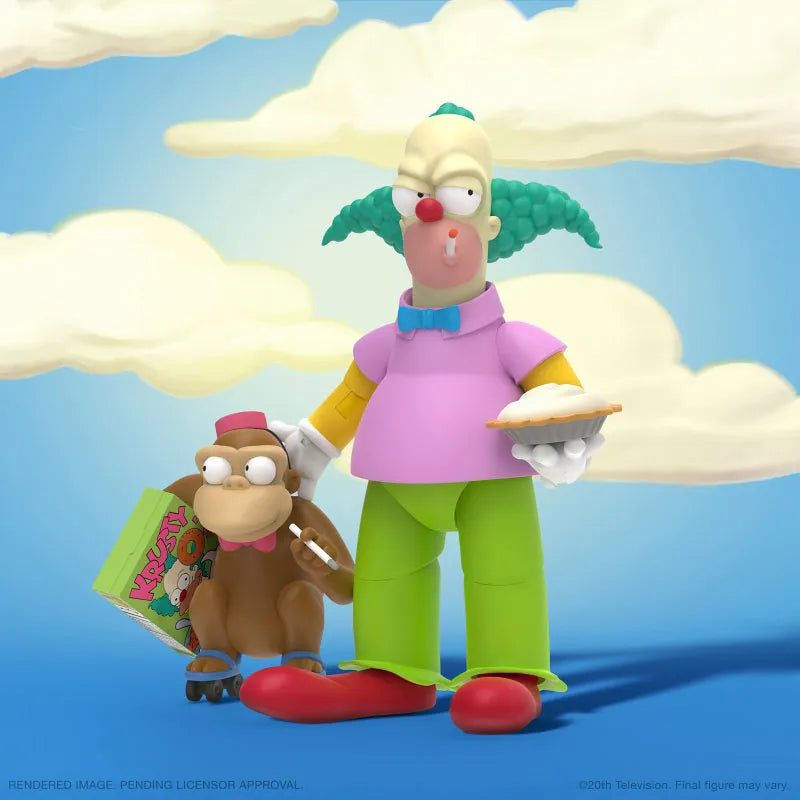 The Simpsons / Krusty the Clown Ultimate 7 Inch Action Figureㅤ – Super 7 – ActionFigure Brasil