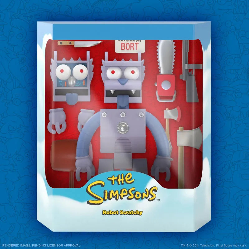 The Simpsons / Robot Scratchy Ultimate 8 Inch Action Figureㅤ – Super 7 – ActionFigure Brasil