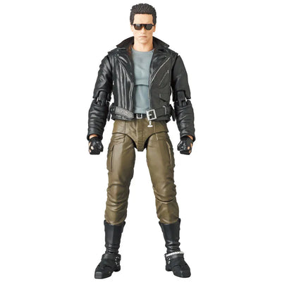 The Terminator - T-800 - Mafex No.176 - The Terminator Ver. (Medicom Toy)ㅤ – Medicom Toy – ActionFigure Brasil — com base expositora