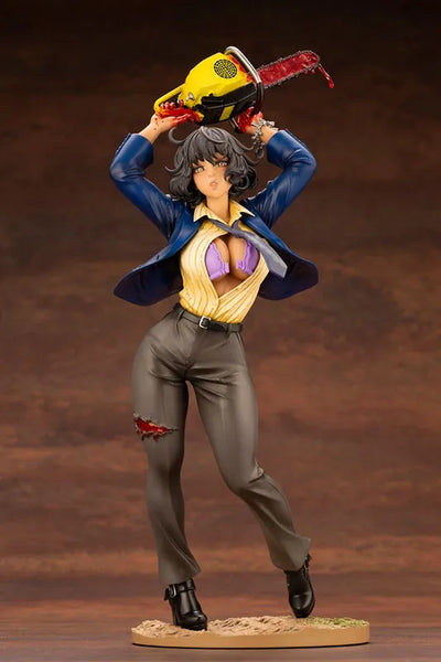 The Texas Chainsaw Massacre - Leatherface - Horror Bishoujo - 1/7 - Chainsaw Dance (Kotobukiya)ㅤ – Kotobukiya – ActionFigure Brasil — ângulo diferente