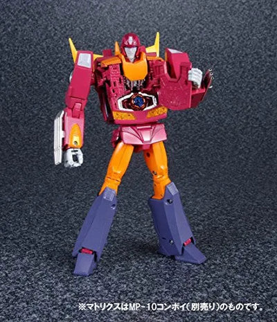 The Transformers: The Movie - Transformers 2010 - Hot Rodimus - The Transformers: Masterpiece MP-28 - Version 2.0 (Takara Tomy)ㅤ – Takara Tomy – ActionFigureBrasil — acessórios