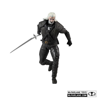 "The Witcher (NETFLIX)" Action Figure 7 Inch Geralt of Rivia (Kikimora Battle)ㅤ – McFarlane Toys – ActionFigureBrasil — com base expositora