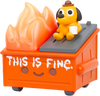 "This is Fine" Dumpster Fire - ActionFigure Brasil