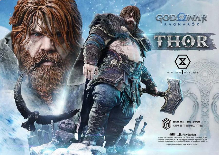 Thor (Deluxe Bonus Version) God of War: Ragnarok – Prime1Studio – ActionFigure Brasil