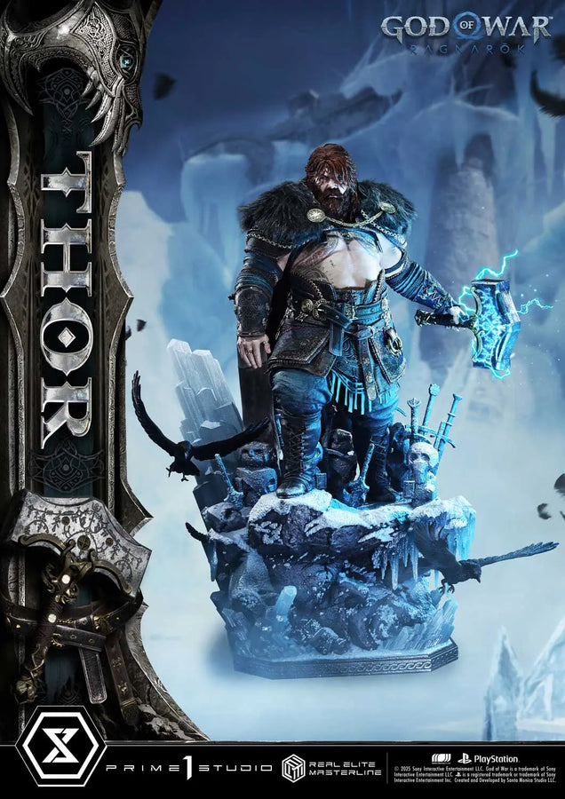 Thor (Deluxe Bonus Version) God of War: Ragnarok – Prime1Studio – ActionFigure Brasil