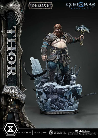 Thor (Deluxe Bonus Version) God of War: Ragnarok – Prime1Studio – ActionFigure Brasil