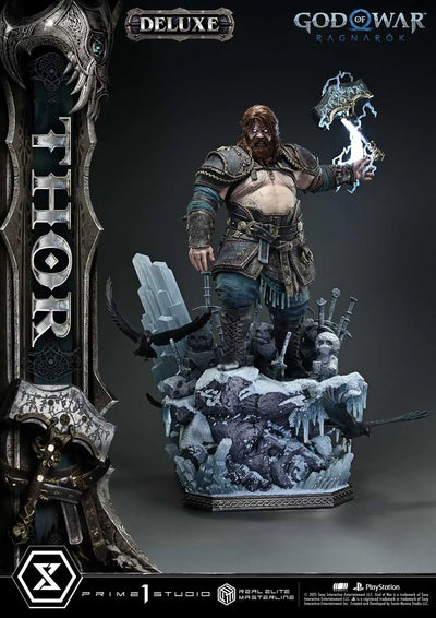Thor (Deluxe Bonus Version) God of War: Ragnarok – Prime1Studio – ActionFigure Brasil