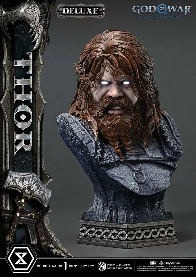 Thor (Deluxe Bonus Version) God of War: Ragnarok – Prime1Studio – ActionFigure Brasil