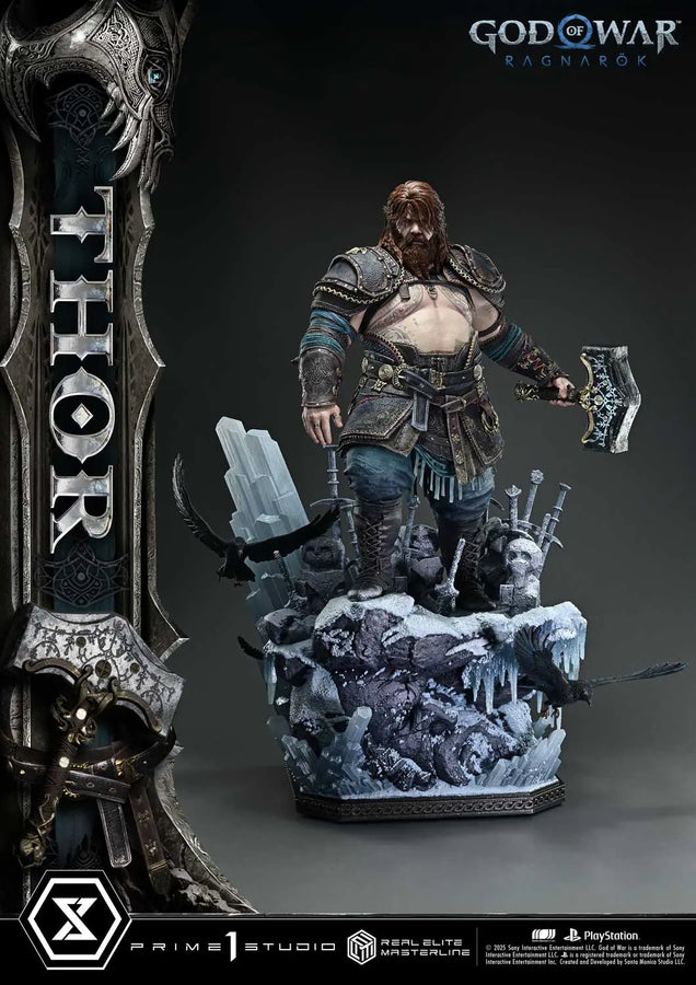 Thor (Deluxe Bonus Version) God of War: Ragnarok – Prime1Studio – ActionFigure Brasil
