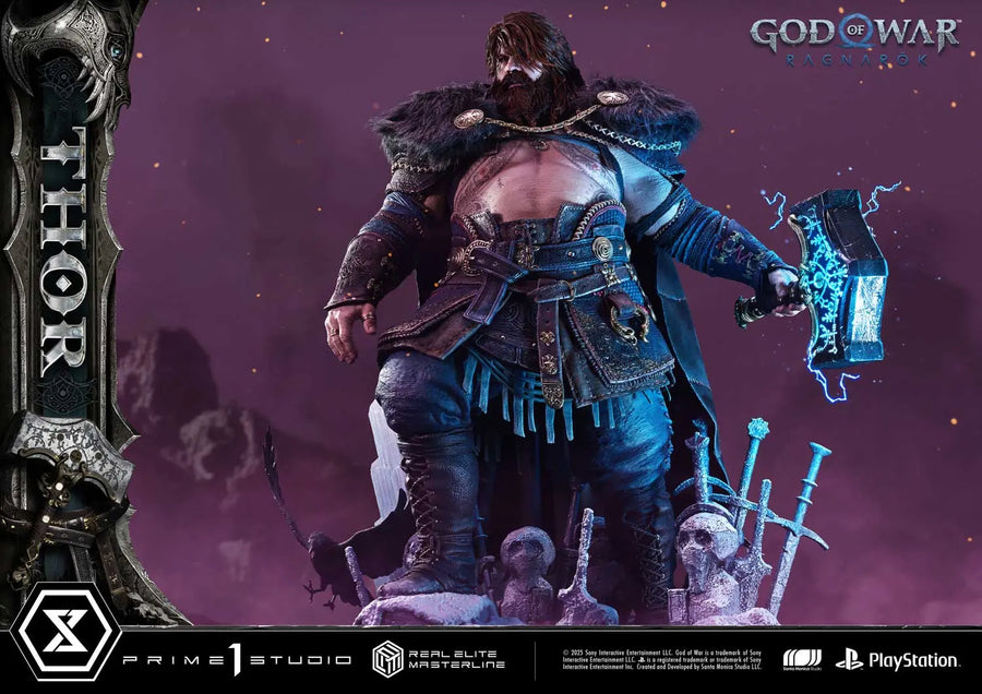 Thor (Deluxe Bonus Version) God of War: Ragnarok – Prime1Studio – ActionFigure Brasil